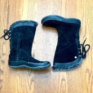 Black Northface snow boots